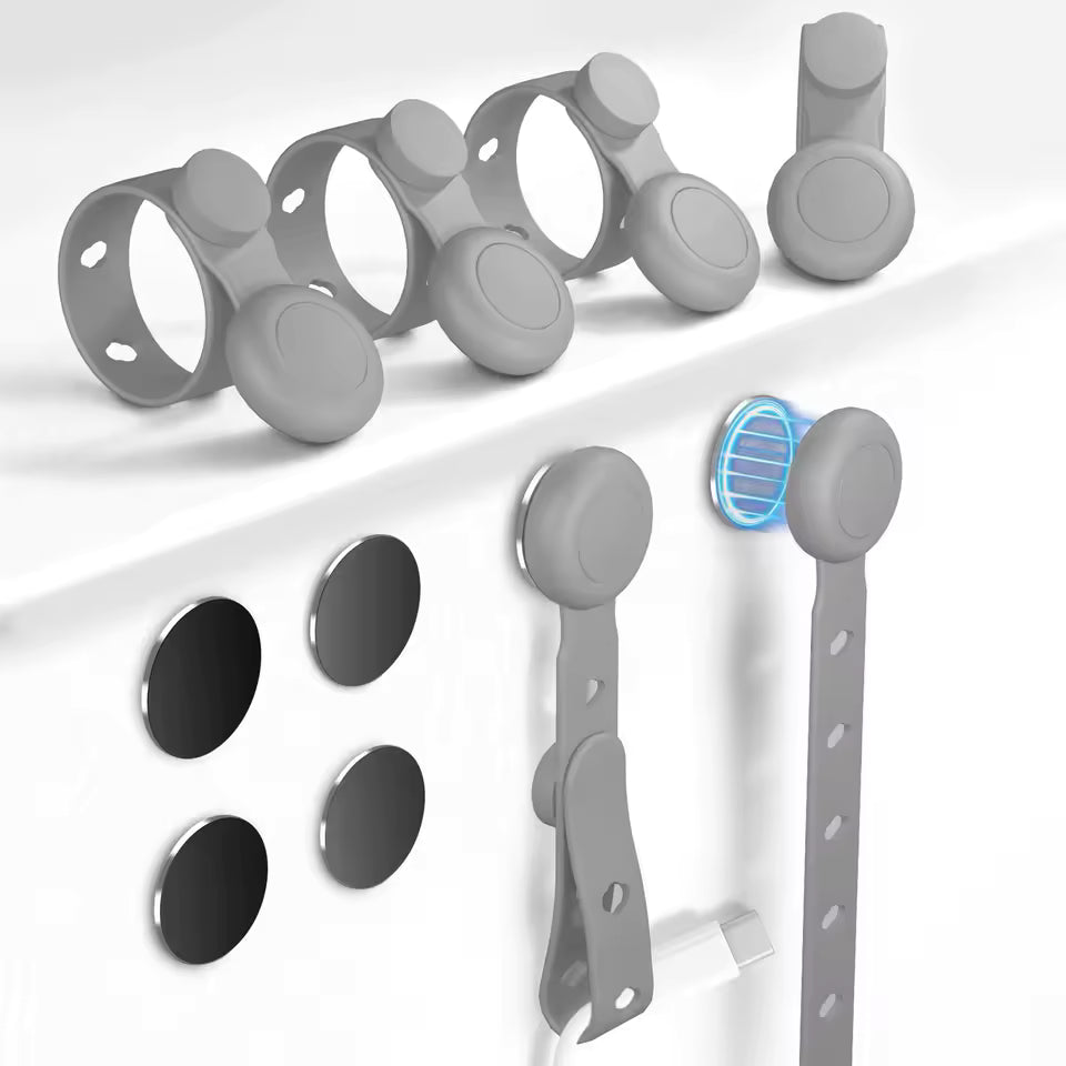 Vitalic Bio-Grip™ Magnetic Cable Ties (6-Pack)