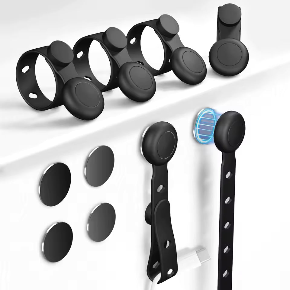 Vitalic Bio-Grip™ Magnetic Cable Ties (6-Pack)