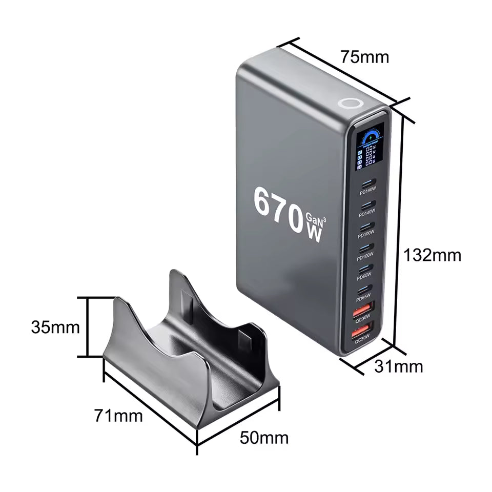 Vitalic Nomad-Power™ 140W GaN Charging Station