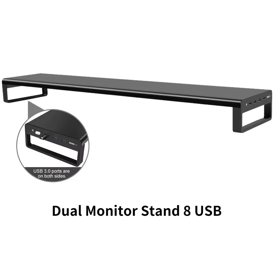 Vitalic Apex-Base™ Dual-Monitor Aluminum Workstation Riser